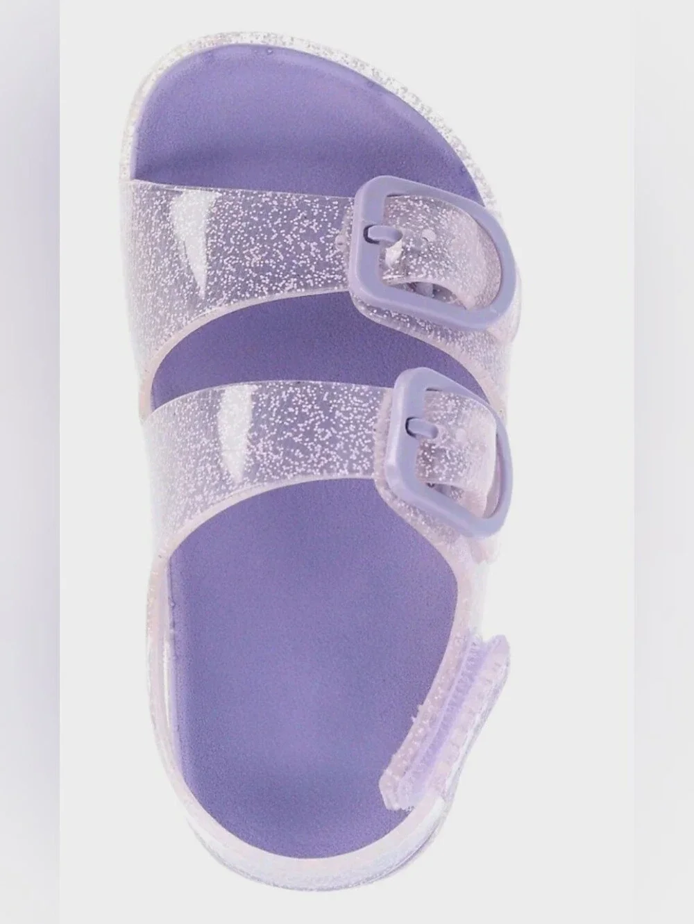 Wonder Nation Girls Two Buckle Jelly Sandals